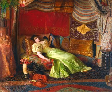 Georges Croegaert - Dreams of the Orient. Free illustration for personal and commercial use.