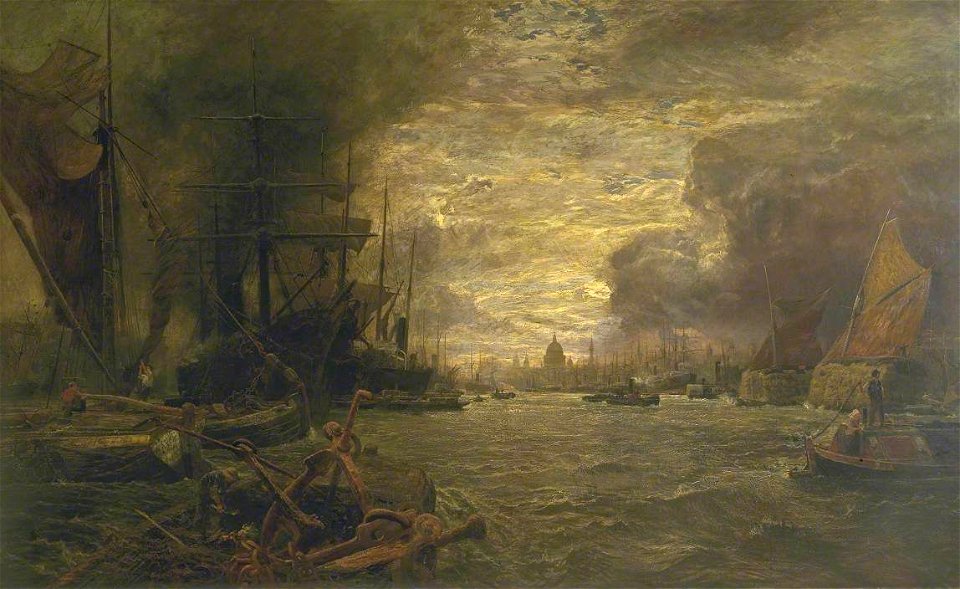 George Vicat Cole (1833-1893) - The Pool of London - N01599 - National Gallery