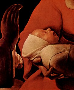 Georges de La Tour - The New-born (detail, Musée des Beaux-Arts de Rennes)
