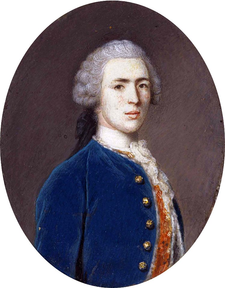 George Walpole, 3rd Earl of Orford, by Jean-Etienne Liotard. Free illustration for personal and commercial use.