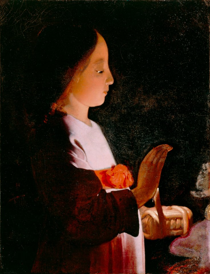 Georges de La Tour - Young Virgin Mary - 38.8 - Detroit Institute of Arts