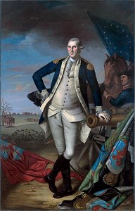 George Washington at the Battle of Princeton by Charles Willson PealeFXD. Free illustration for personal and commercial use.