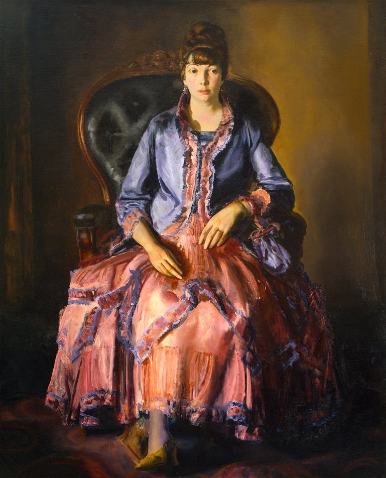 George Wesley Bellows - Emma in a Purple Dress - 1956.58 - Dallas Museum of Art