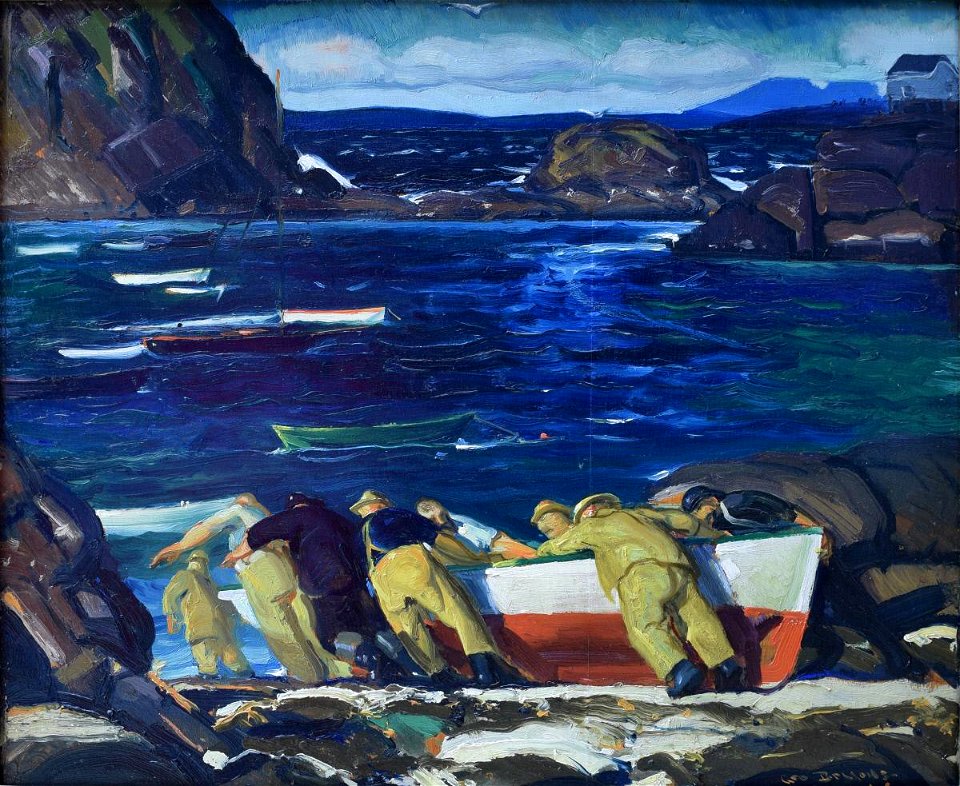 George Wesley Bellows - The Launching - 1951.63.1 - Reading Public Museum