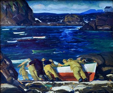 George Wesley Bellows - The Launching - 1951.63.1 - Reading Public Museum