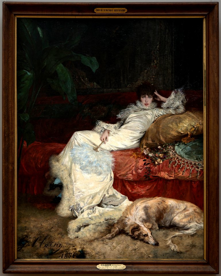 Georges Jules Victor Clairin - Portrait de Sarah Bernhardt - PPP744 - Musée des Beaux-Arts de la ville de Paris