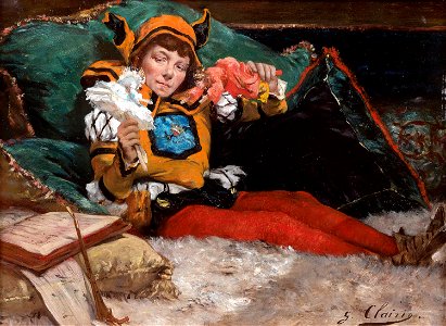 Georges jules victor clairin le fou du roi