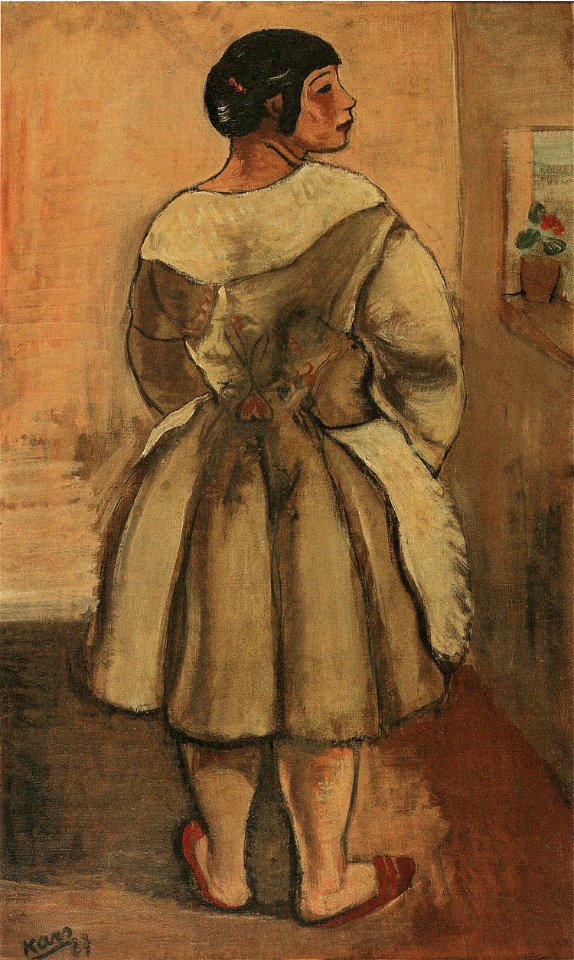 Georges Kars, Dívka v kožichu, 1923, O 598