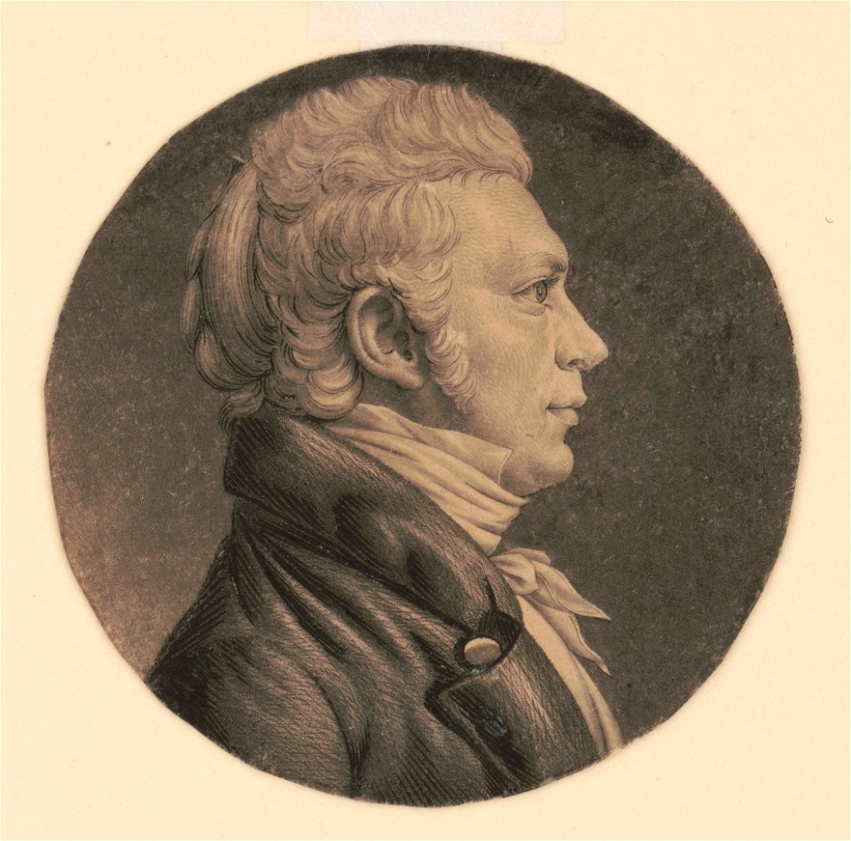 George Way, head-and-shoulders portrait, right profile LCCN2007676846, Charles Balthazar Julien Févret de Saint-Mémin, 1807