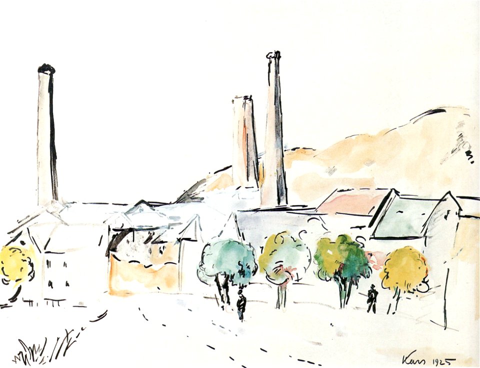 Georges Kars, Továrna u Kralup, 1925