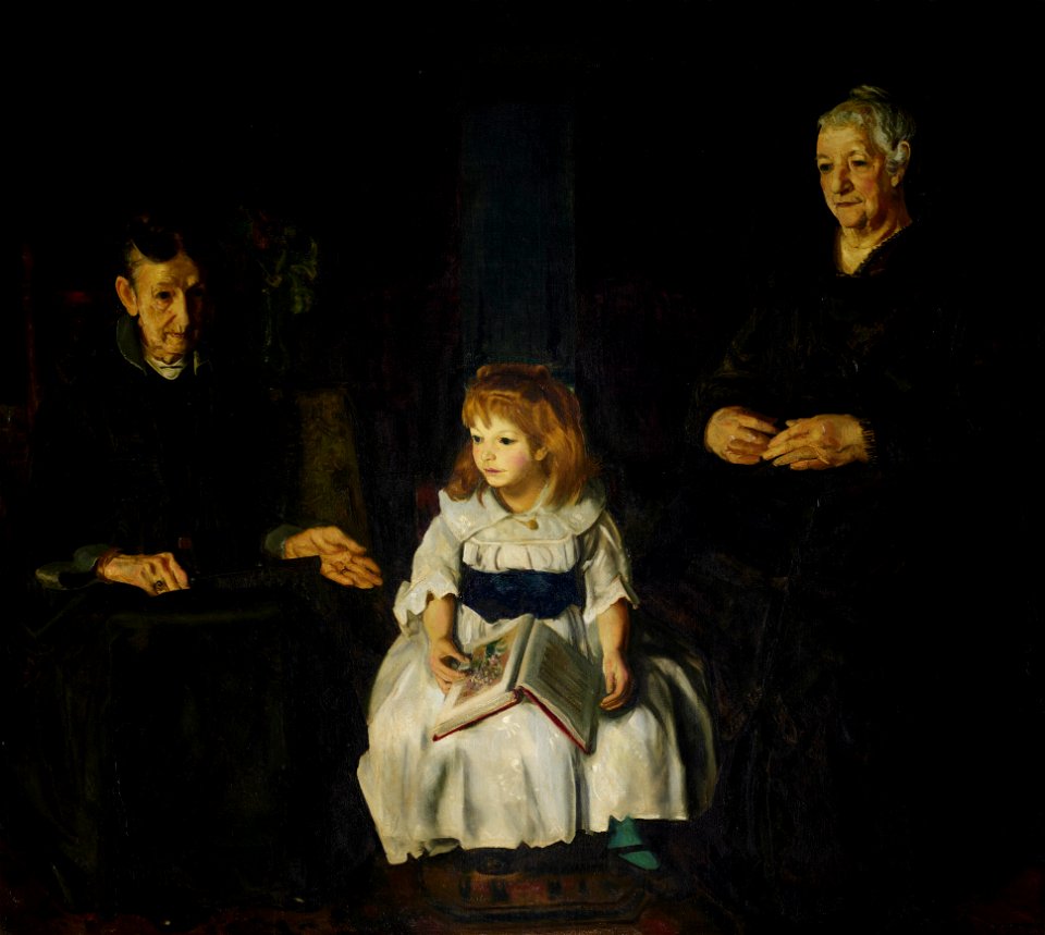 George Wesley Bellows - Elinor, Jean and Anna - 1923-32 - Albright–Knox Art Gallery