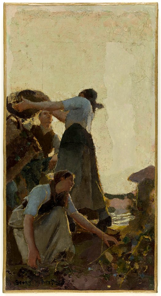 Georges Bertrand - Esquisse pour la salle à manger de l'Hôtel de Ville de Paris , La vendange - PPP3845 - Musée des Beaux-Arts de la ville de Paris