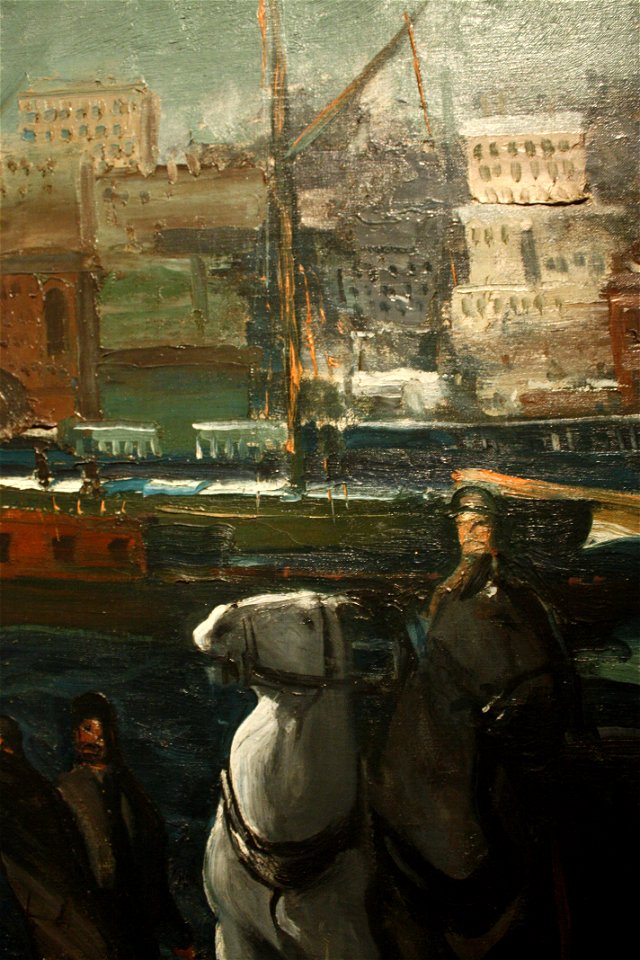 George Wesley Bellows - Snow Dumpers (1911) detail 04