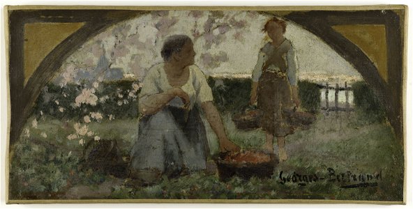 Georges Bertrand - Esquisse pour la salle à manger de l'Hôtel de Ville de Paris , Les fraises - PPP3850 - Musée des Beaux-Arts de la ville de Paris