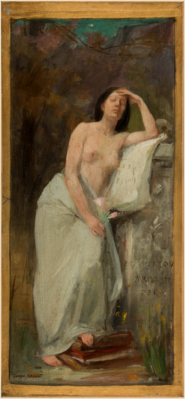 Georges Callot - Esquisse pour le salon des lettres de l'Hôtel de Ville de Paris , La philosophie - PPP3913 - Musée des Beaux-Arts de la ville de Paris