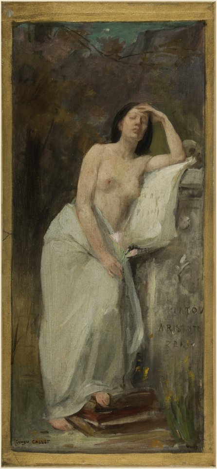 Georges Callot - Esquisse pour le salon des lettres de l'Hôtel de Ville de Paris , La philosophie - PPP3913 - Musée des Beaux-Arts de la ville de Paris