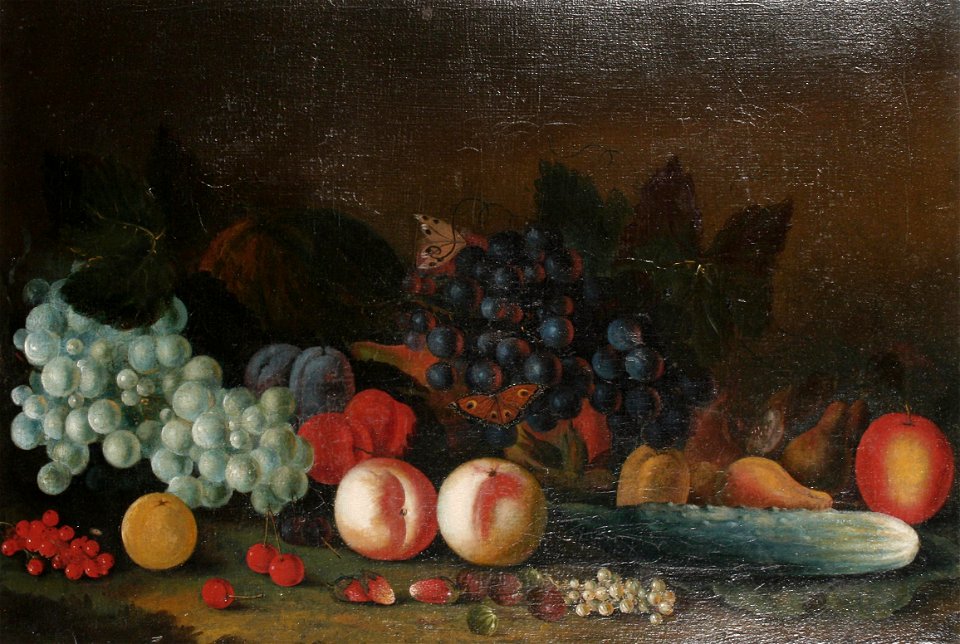 George William Sartorius - Still life of mixed fruit