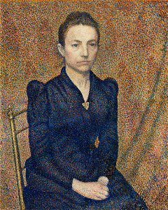 Georges Lemmen - Portrait of the Artist's Sister - 1961.42 - Art Institute of Chicago. Free illustration for personal and commercial use.