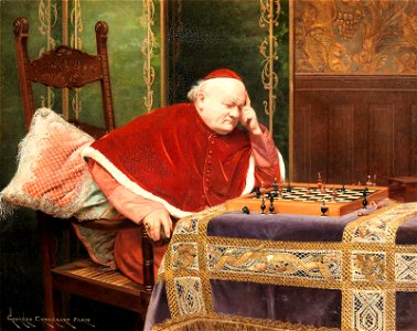 Georges Croegaert - The chess game