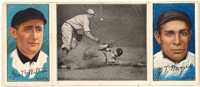 George Wiltse-John T. Meyers, New York Giants, baseball card portrait LCCN2008678477