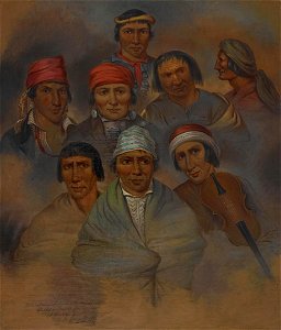 George Winter - Eight Potawatomi Natives - promised gift 186 eight-potawatomi-natives - Crystal Bridges Museum of American Art
