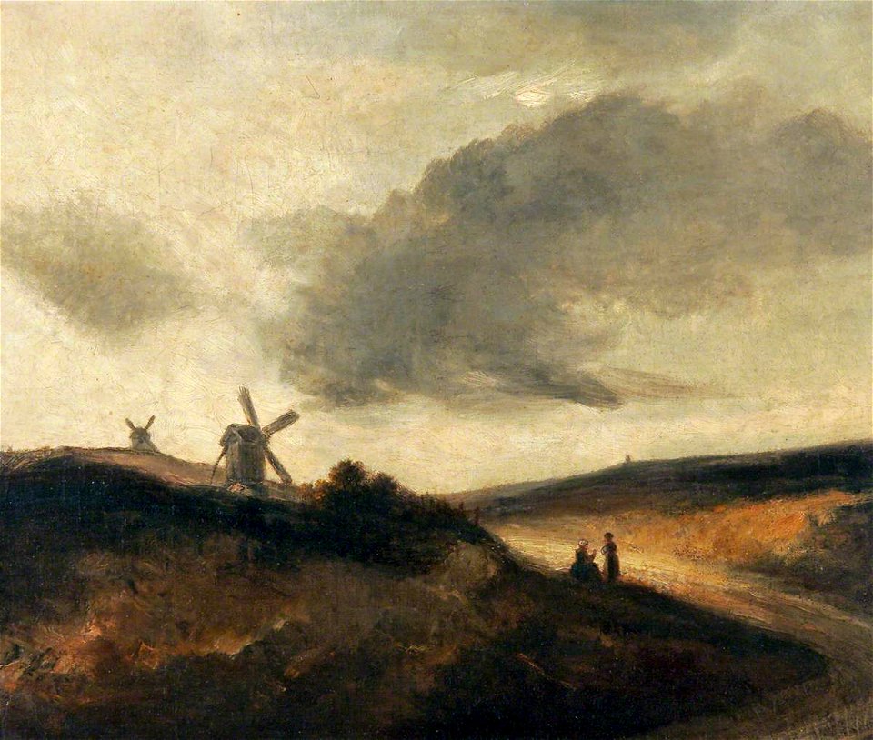 Georges Michel (1763-1843) - Windmills on the Heath - NWHCM , 1950.81 - Norfolk Museums Collections