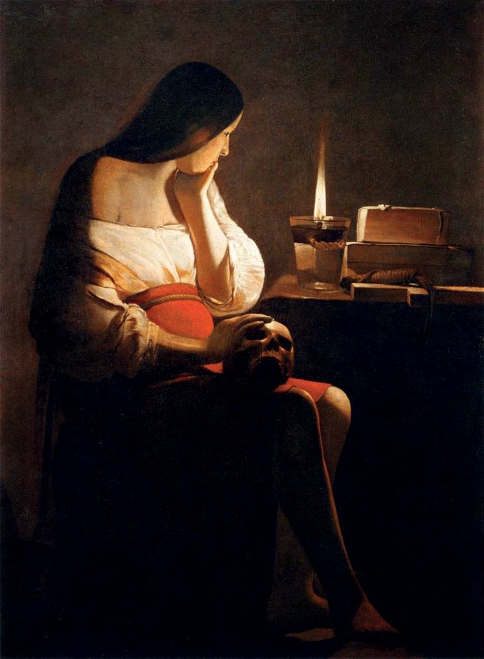 Georges de La Tour - Magdalen of Night Light - WGA12337