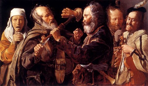 Georges de La Tour - Quarrelling Musicians - WGA12329