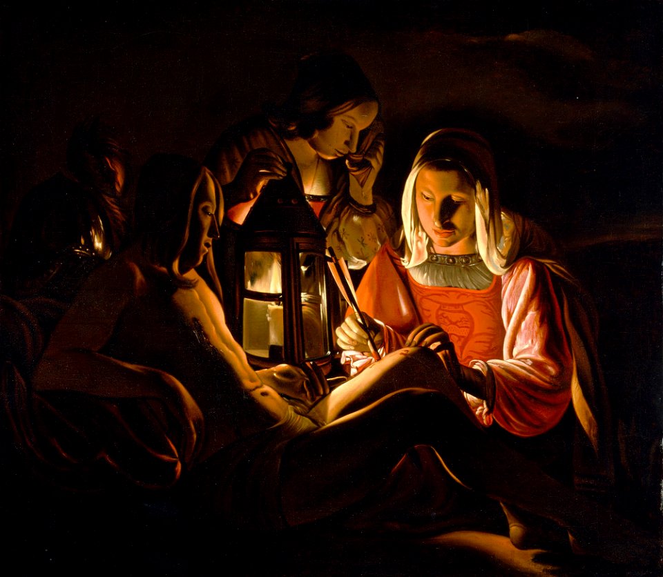 Georges de La Tour - Saint Sebastian Nursed by Saint Irene - 48.278 - Detroit Institute of Arts