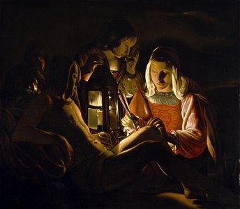 Georges de La Tour - Saint Sebastian Nursed by Saint Irene - 48.278 - Detroit Institute of Arts