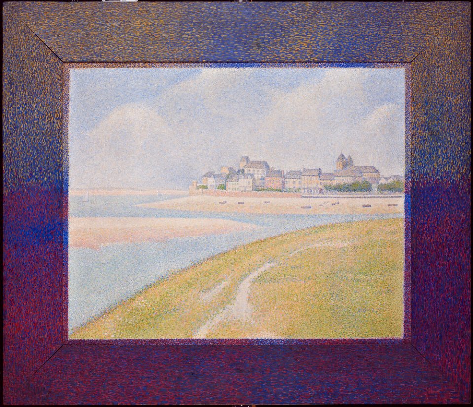 Georges Pierre Seurat - View of Le Crotoy from Upstream - 70.183 - Detroit Institute of Arts