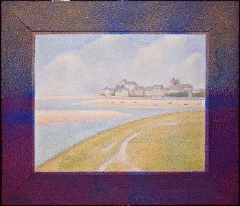 Georges Pierre Seurat - View of Le Crotoy from Upstream - 70.183 - Detroit Institute of Arts