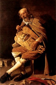 Georges de La Tour - The Hurdy-gurdy Player - WGA12335