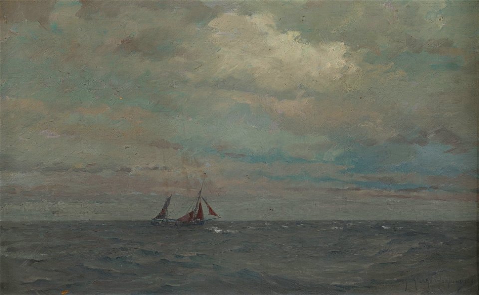 Georges Ricard-Cordingley (1873-1939) - Deep Sea Fishing (morning) - RCIN 406333 - Royal Collection