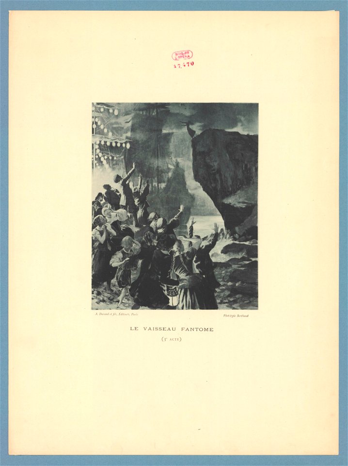 Georges Rochegrosse - Le Vaisseau fantôme, 3e acte (Die Fliegende Holländer) - Original