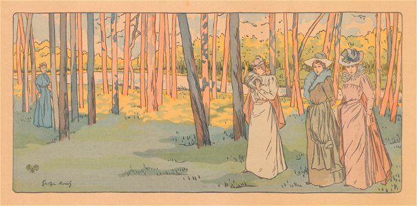 Georges Auriol (French, 1863-1938) - Promenade sur Bois - 2016.91 - Cleveland Museum of Art