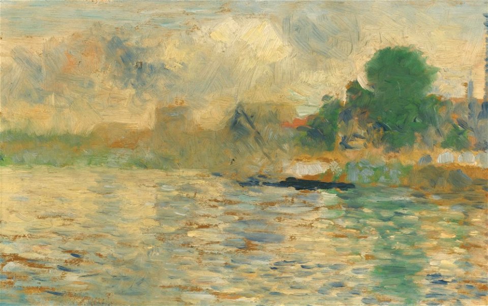 Georges Seurat - Berge de la Seine PC103