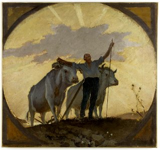 Georges Bertrand - Esquisse pour la salle à manger de l'Hôtel de Ville de Paris , Hymne de la Terre au Soleil - PPP3843 - Musée des Beaux-Arts de la ville de Paris