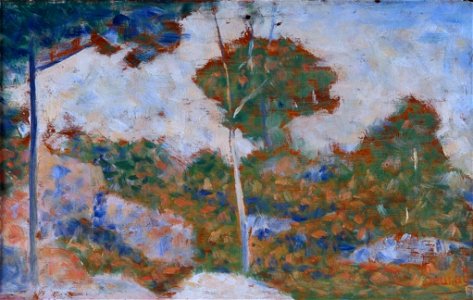 Georges Seurat - Forêt de Barbizon à l'automne