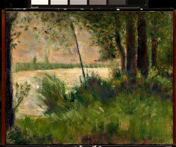 Georges Seurat - Grassy Riverbank - 1985.R.68 - Dallas Museum of Art