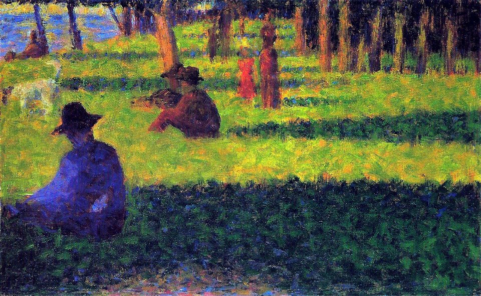 Georges Seurat - La Grande Jatte, the White Dog - Rosengart collection