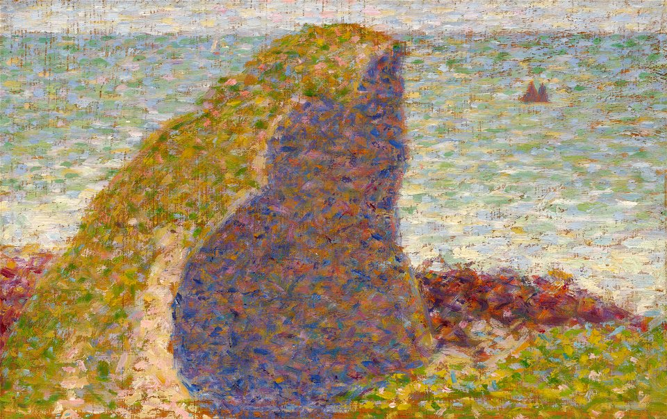 Georges Seurat - Study for Le Bec du Hoc, Grandcamp - Google Art Project