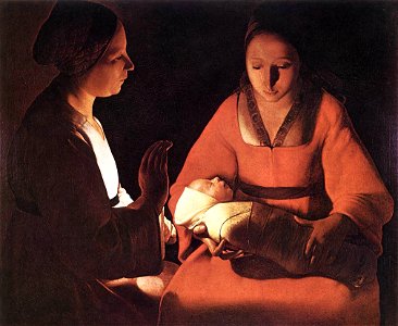Georges de La Tour - The New-born - WGA12349