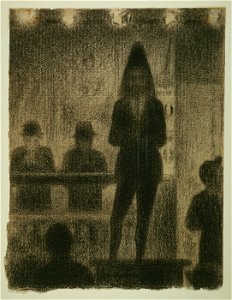 Georges Seurat, French - Trombonist (Study for Circus Side Show) - Google Art Project