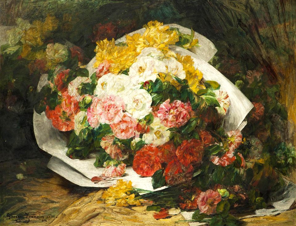 Georges Jeannin Pfingstrosenstrauß 1907