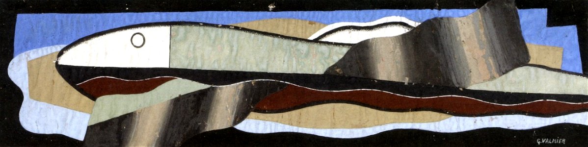 Georges Valmier composition-fish-1929