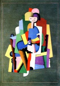 Georges Valmier girl-reading-1924
