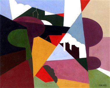 Georges Valmier landscape-la-ciotat-1922