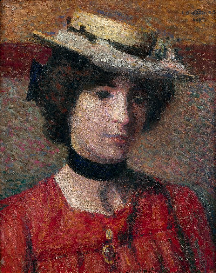 Georges Lemmen - Jeune femme au chapeau - 1905 - 001