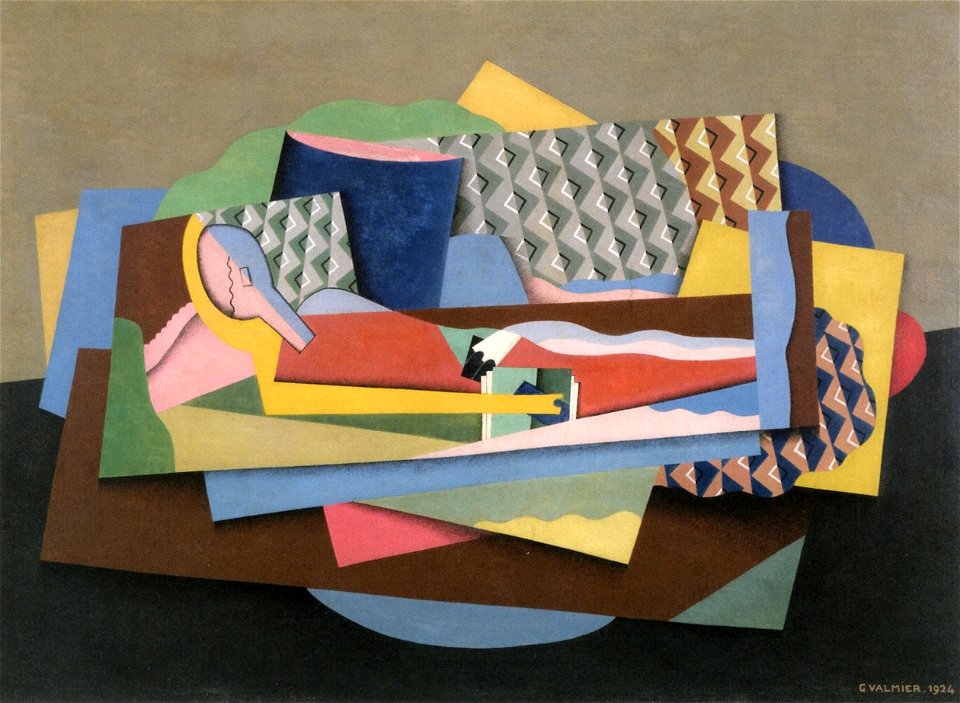 Georges Valmier reclining-woman-1924
